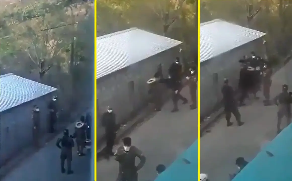 Polic&iacute;as en Santa Ana 1