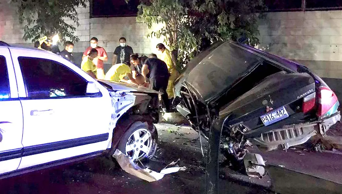 Accidente en bulevar Los Pr&oacute;ceres 1
