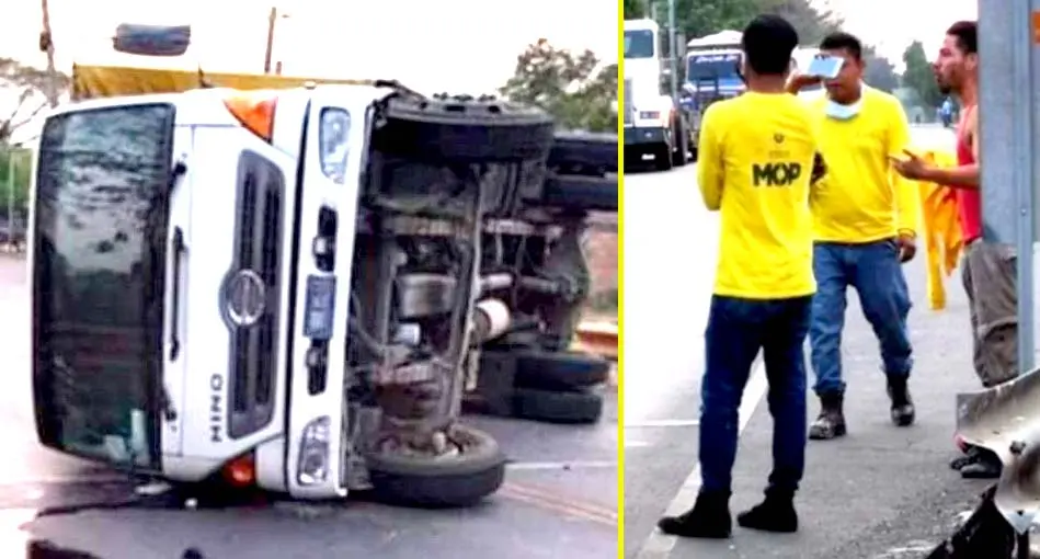 Empleados del MOP se accidentan en Usulut&aacute;n 3
