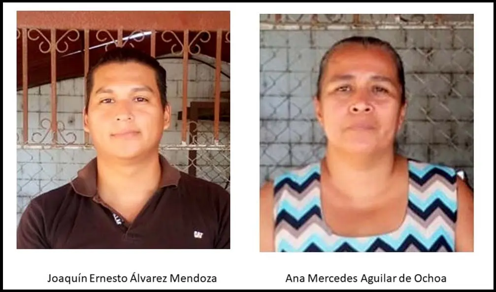 Exalcaldesa de San Sebasti&aacute;n Salitrillo y extesorero Foto tomada de la Fiscal&iacute;a 2