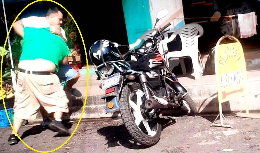 Dos hombres se agarran a golpes en mercado de Usulut&aacute;n Foto tomada de Noticias de Usulut&aacute;n 3