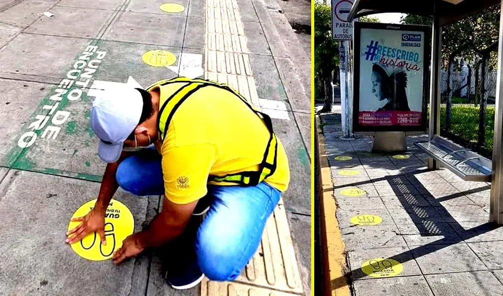 Se&ntilde;alizaci&oacute;n en parada fotos tomadas del MOP 5