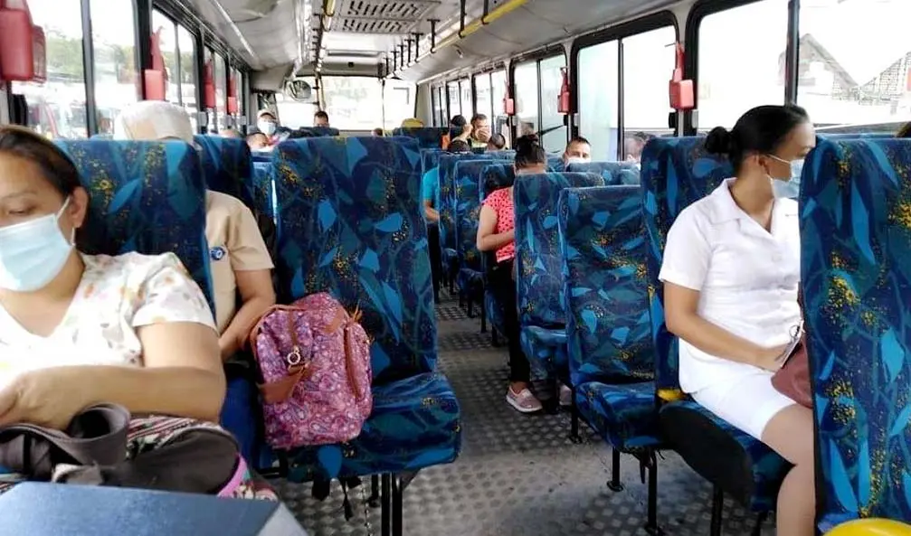 Unidades del transporte p&uacute;blico Foto tomada del VMT