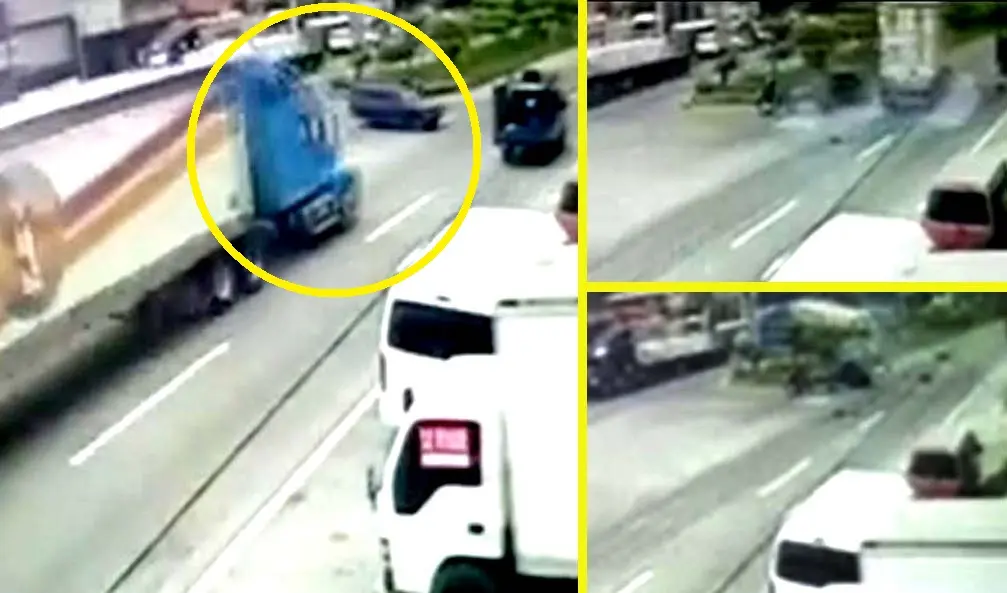 Accicnte de rrastra en San Mart&iacute;n Foto tomada de Comandos de Salvamento Zacatecoluca 4