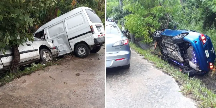 Tres veh&iacute;culos