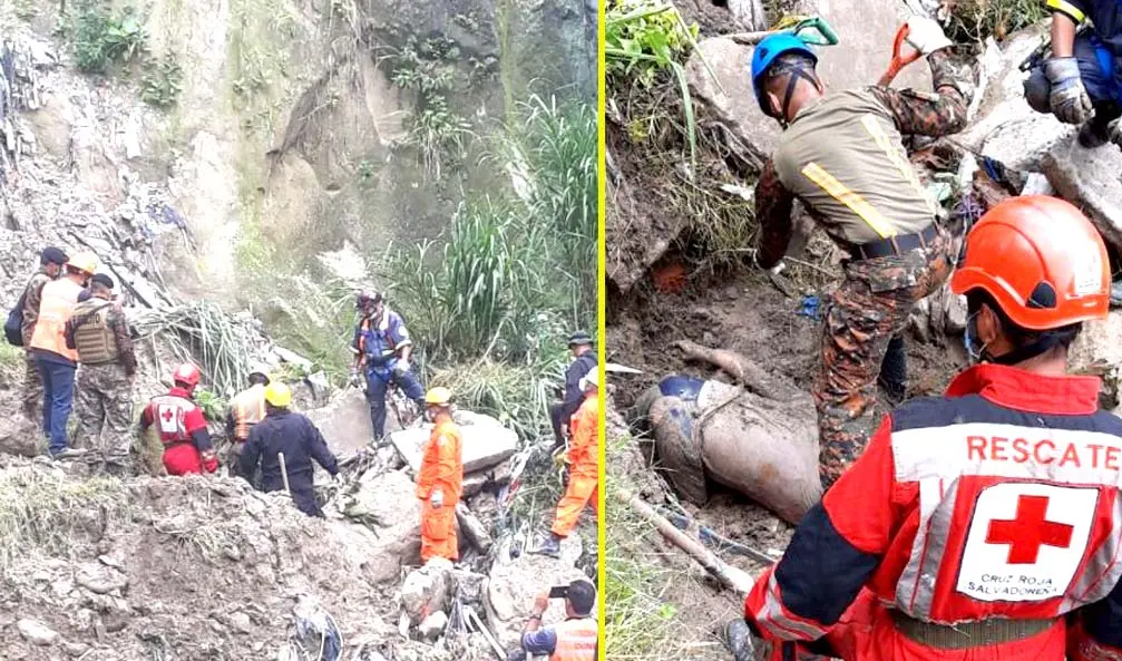 Anciano soterrado en Soyapango Foto tomada de la RRSS de minitro Ren&eacute; Monroy 4