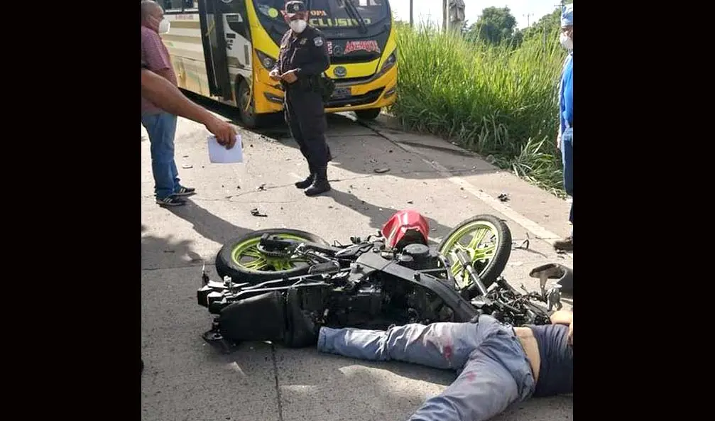 Motiociclista muere en accidente de tr&aacute;nsito en nejapa Foto tomada de Dando v&iacute;a