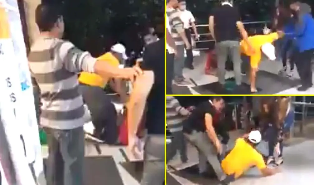 Pelea en las afueras del Selectos 4