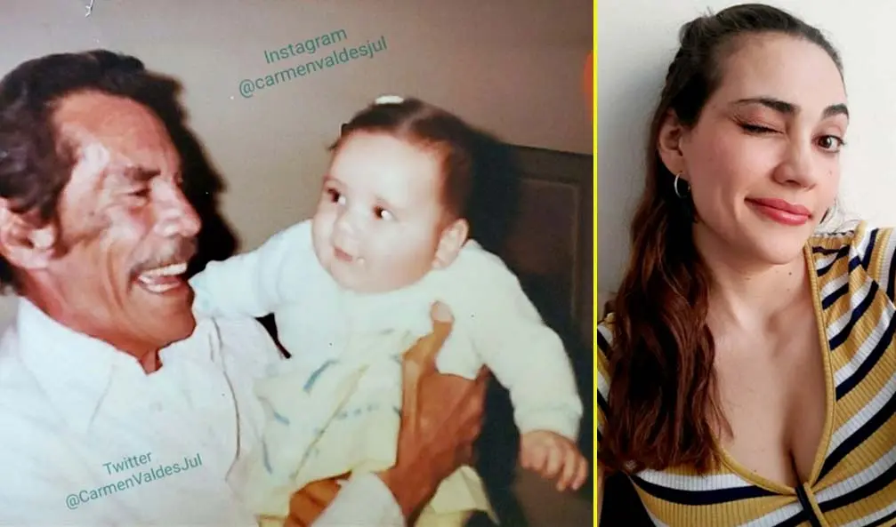 Don Ram&oacute;n y su nieta Mariana Foto tomada de Carmen Vald&eacute;z 3