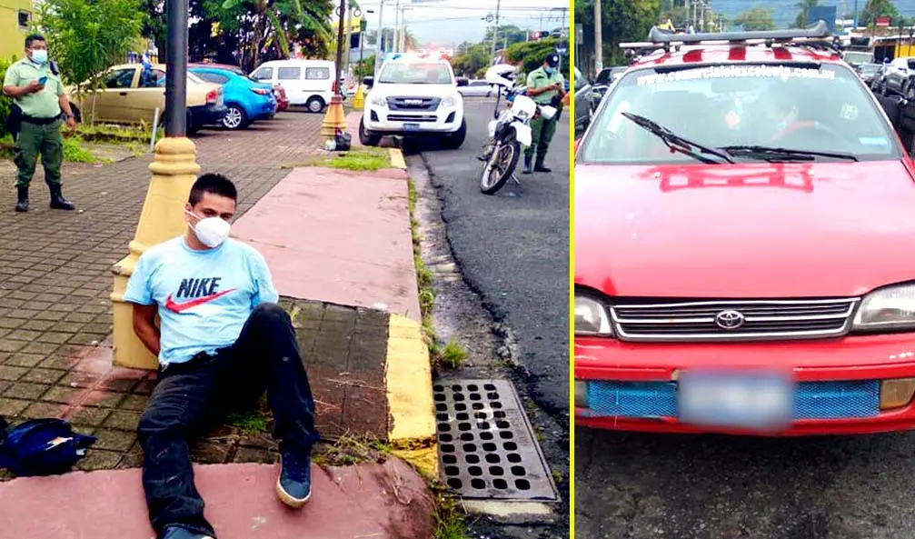 Capturan a sujeto en veh&iacute;culo con reporte de robo Foto tomada de la alcald&iacute;a de Santa Tecla 3