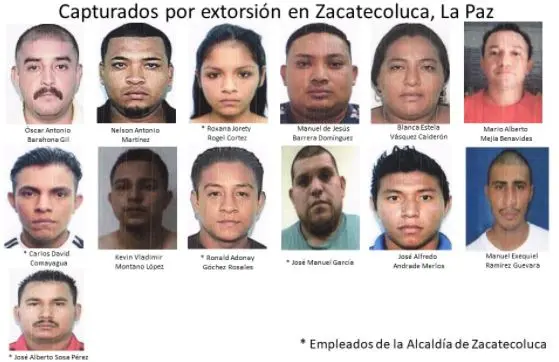 Empleados de alcald&iacute;a de Zacate