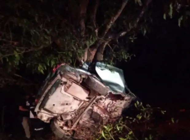 Chocaron contra &aacute;rbol