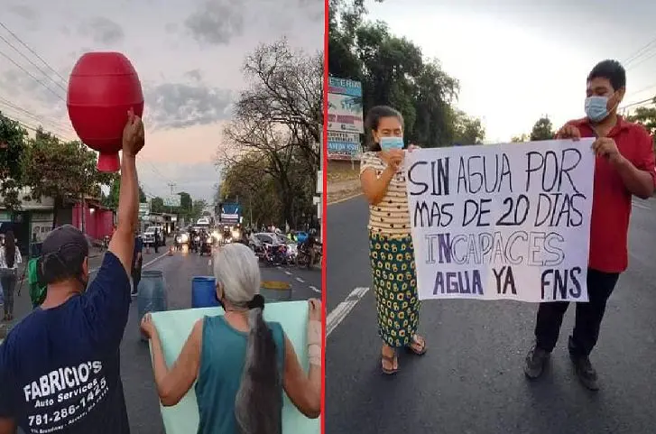 Falta de agua por 20 d&iacute;as