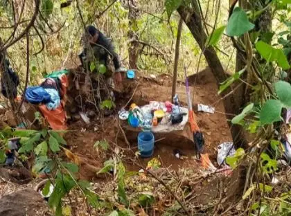 Campamento de pandilleros