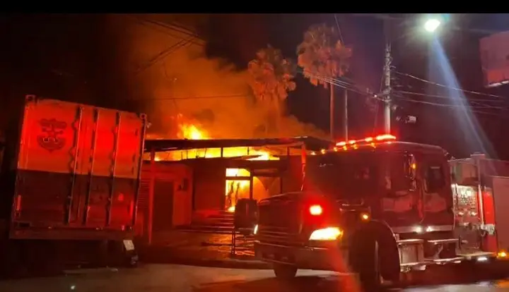 Incendio en San Miguel