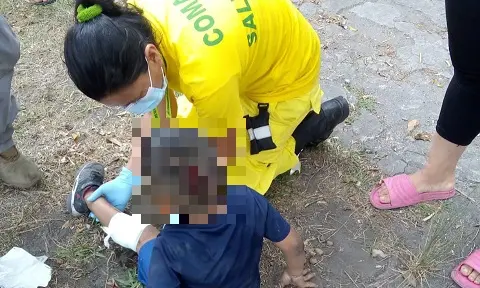 Ni&ntilde;o atropellado