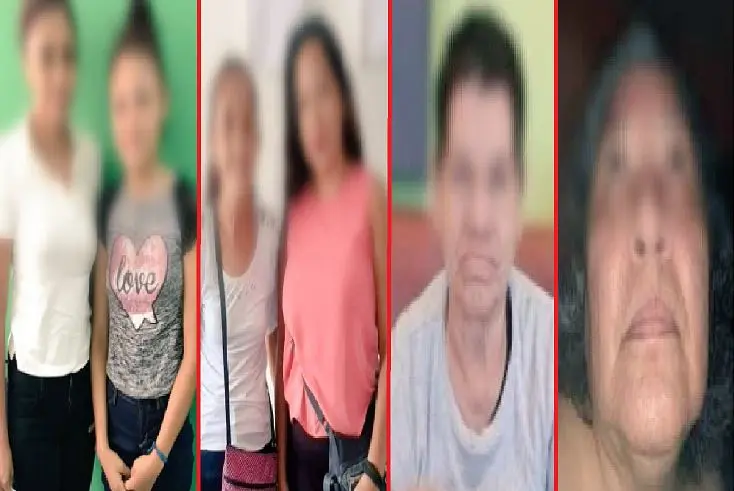 Cinco personas desaparecidas