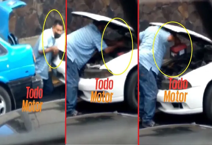 Hurtando bater&iacute;a