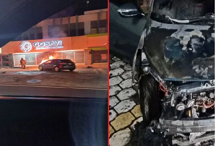 Veh&iacute;culo quemado