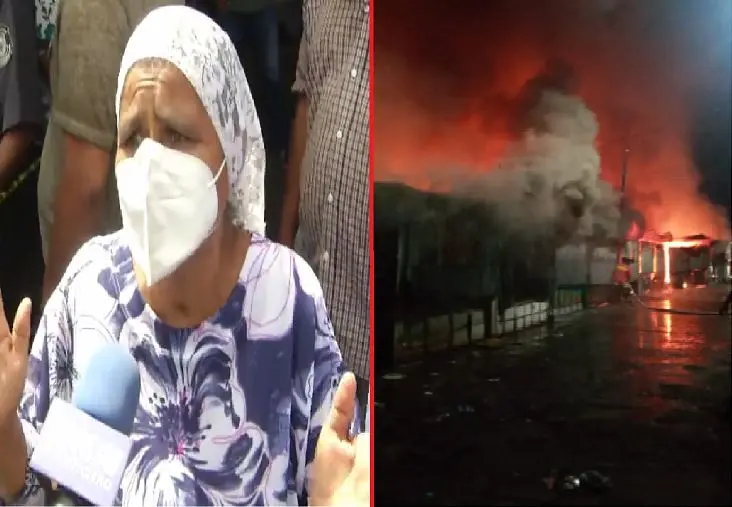 Vendedora afectada en mercado Col&oacute;n de Santa Ana