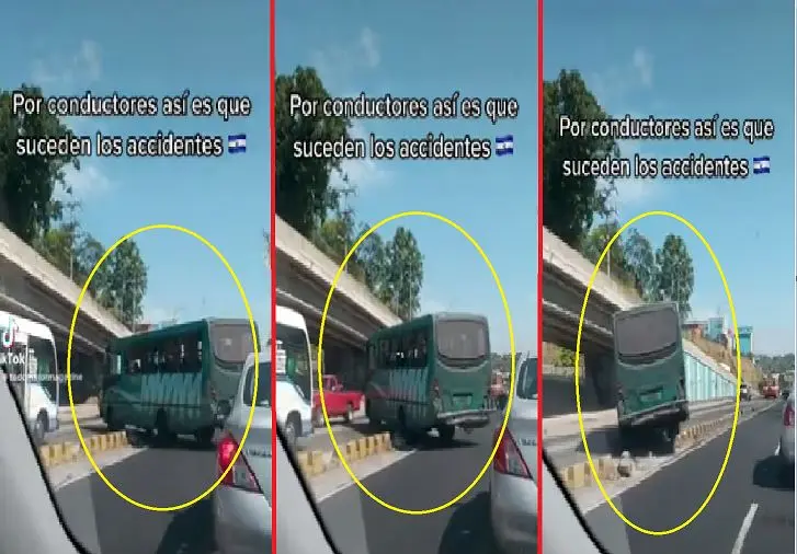 Microbusero se salta separado en el bulevar del Ej&eacute;rcito