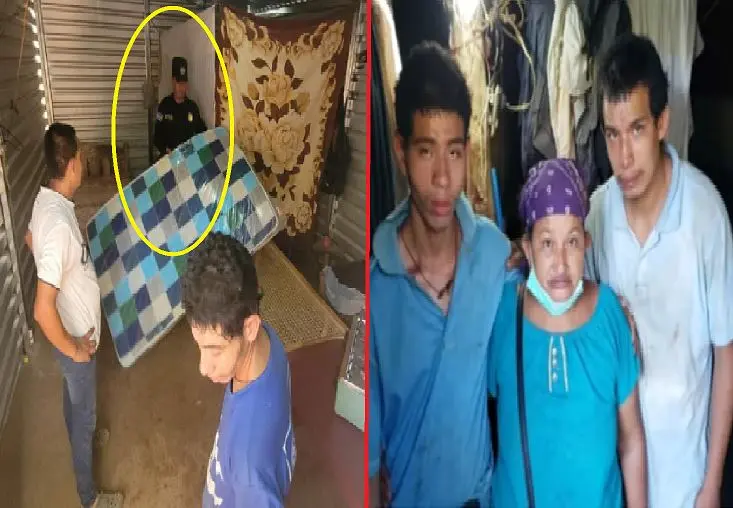 Polic&iacute;a ayudando en Caba&ntilde;as