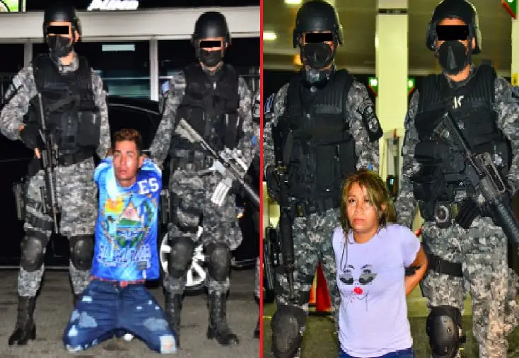 Pareja de asaltantes en Apopa