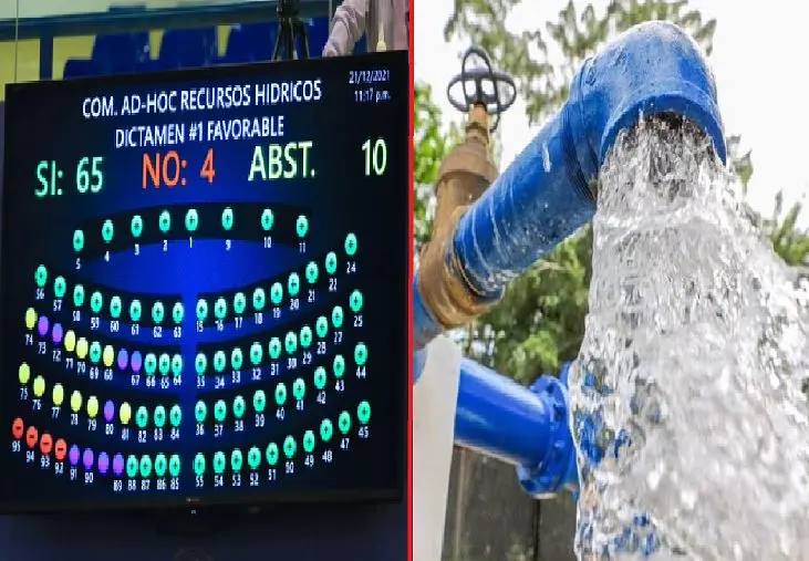 Diputados aprueban ley del agua