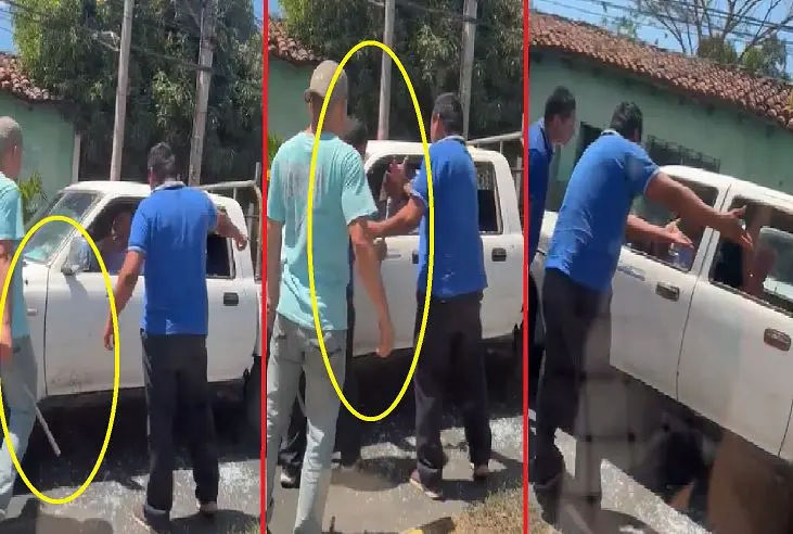 Golpear a se&ntilde;or en San Miguel