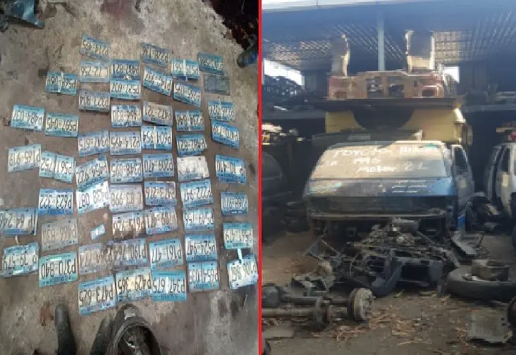 Placas y partes de veh&iacute;culos