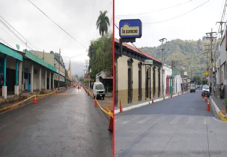Reordenamiento en centro de Santa Tecla