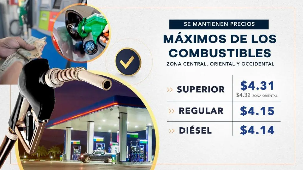 Se mantienen los precios de los combustibles