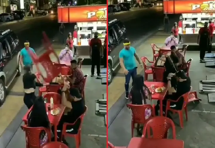 Esposa celosa le lanza mayonesa