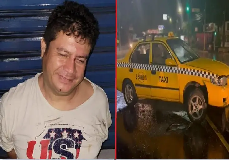 Taxista en supuesta ebriedad