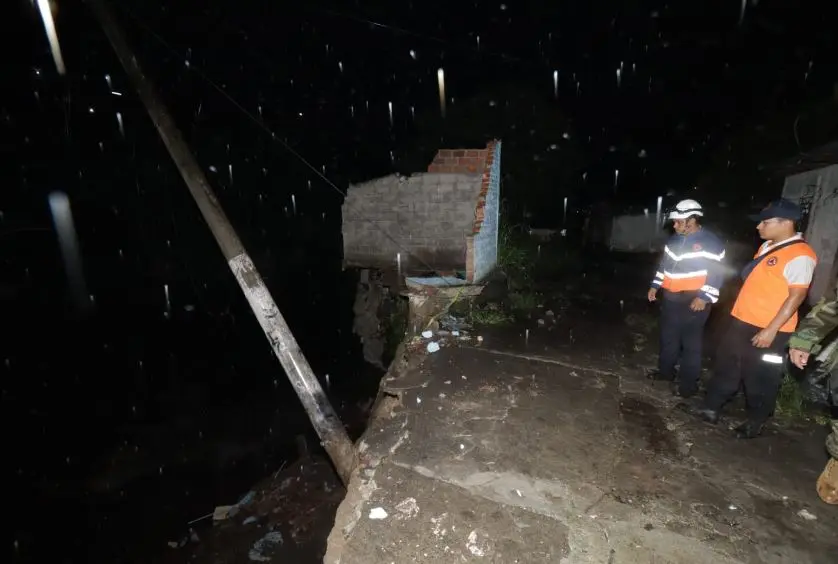 Viviendas da&ntilde;adas en Comunidad Nuevo Israel