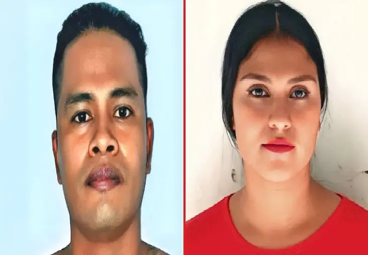 Pandillero y su compa&ntilde;era de vida