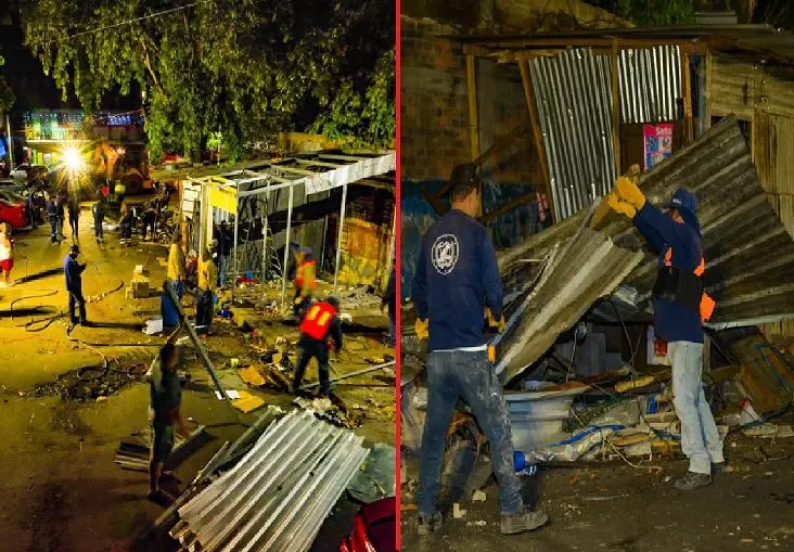 Desmantelan puestos en la Tutu