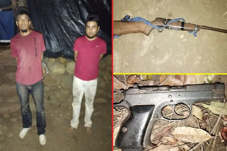 Dos pandilleros en Caba&ntilde;as