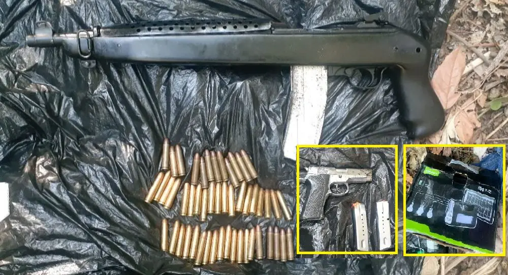 Armas encontrados en Soyapango