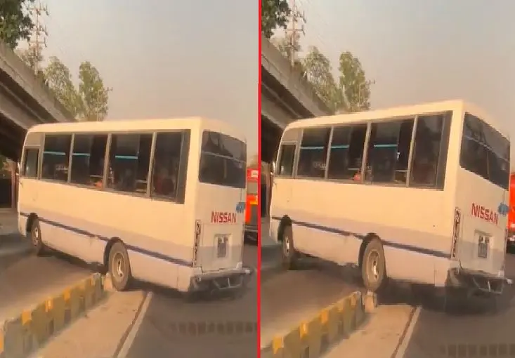 Microbusero de la 41-F en bulevar del Ej&eacute;rcito