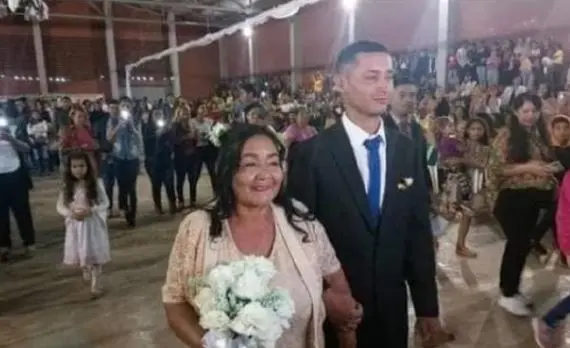 Boda de mujer de 70 con hombre de 27 a&ntilde;os