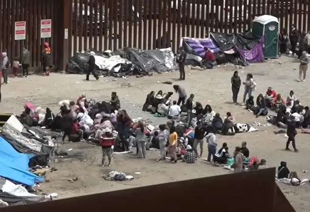 Migrantes en frontera