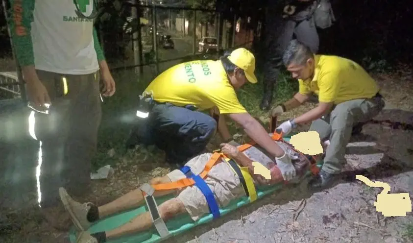 Hombre lapidado en la Monserrat