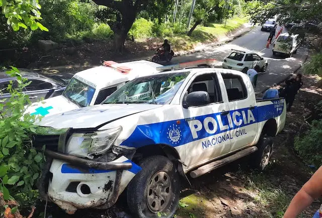 Accidente de patrulla STO Caba&ntilde;as en San Vicente