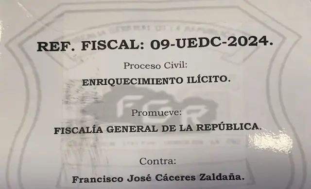 Francisco Cáceres enriquecimiento ilícito
