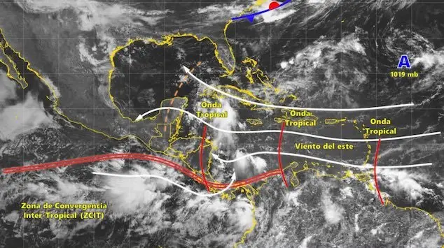 Mapa El Salvador lluvias 11-06-2024