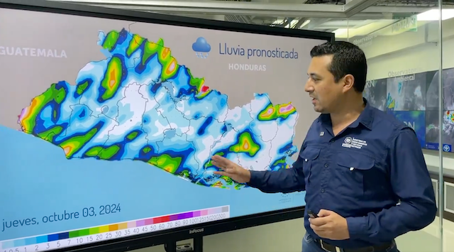 Jueves 3 de octubre 2024 lluvias MARN