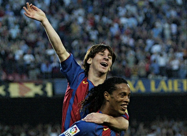Ronaldinho y Messi
