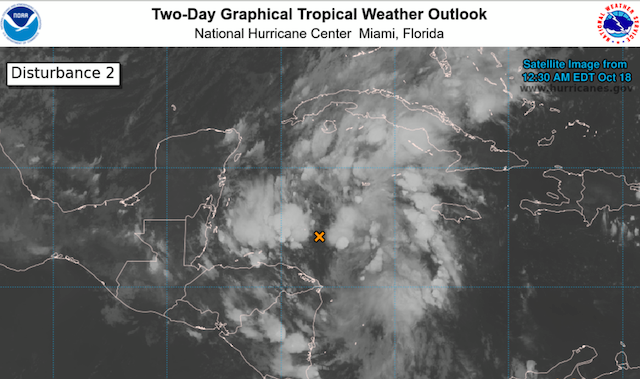 Ciclón Tropical Honduras NHC 18-10-2024