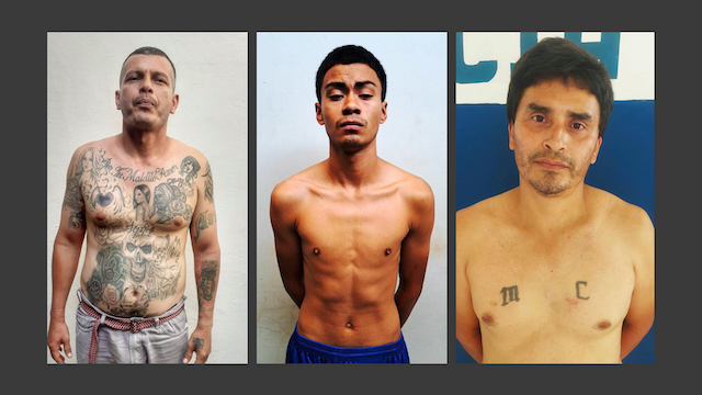 Adonay Enrique Alvarenga Alvarado, Jeison Alexander Chachagua Ramírez, Miguel Ángel Mendoza Recinos